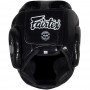 Fairtex HG13 Боксерский Шлем Тайский Бокс Закрытая Макушка "Diagonal Vision Sparring" Черный